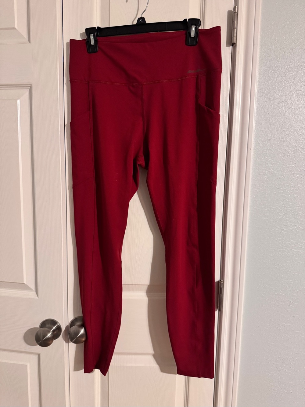 Eddie Bauer Women's Bottle-Red Performance Leggings